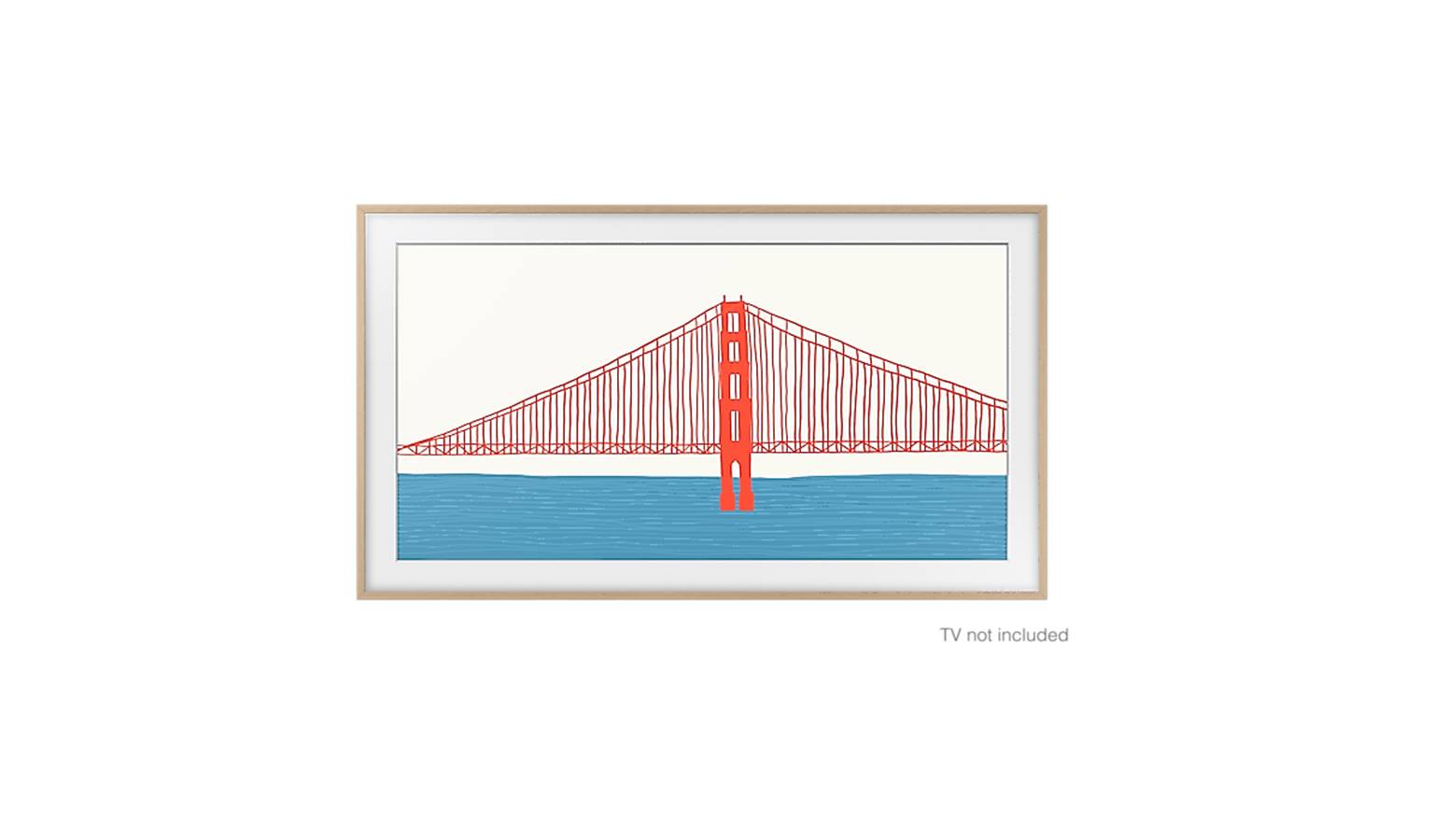 Samsung VG-SCFA55TKBRU 55-inch Frame Bezel - Teak (Front View)