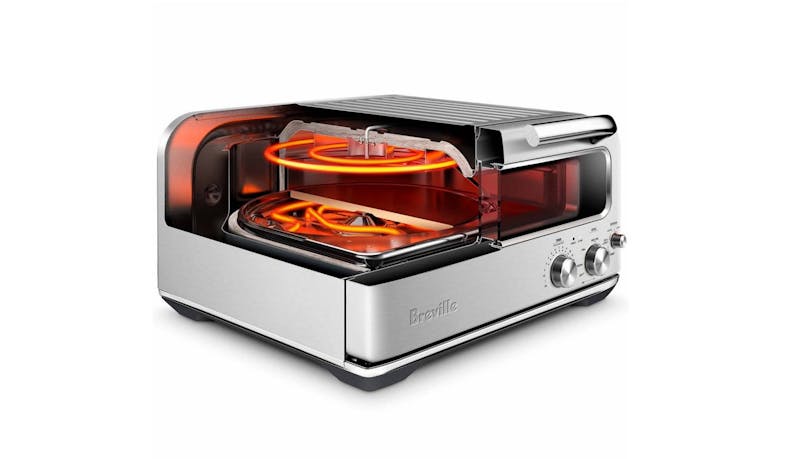 Breville BPZ820 The Smart Oven Pizzaiolo - Brushed Stainless Steel - alt angle