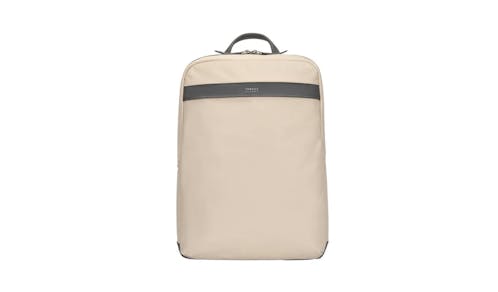 Targus TBB59806 15-inch Newport Ultra Slim Backpack - Tan - Front