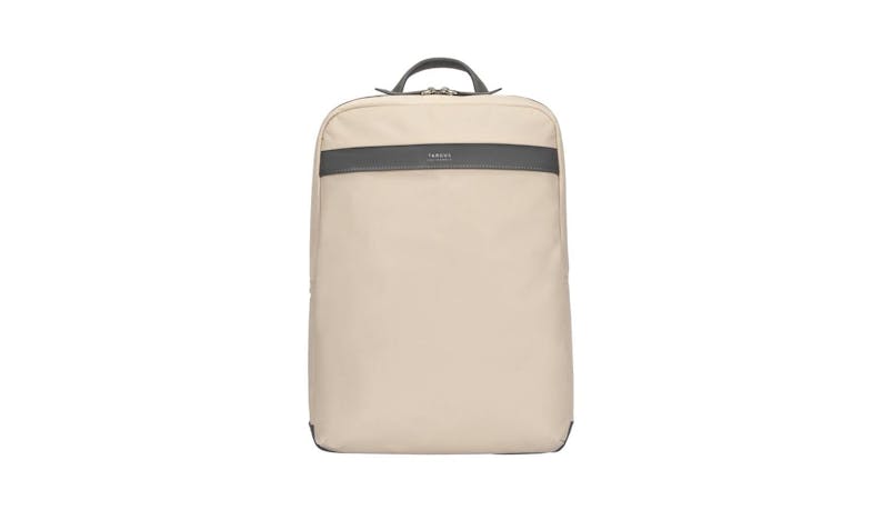 Targus TBB59806 15-inch Newport Ultra Slim Backpack - Tan - Front
