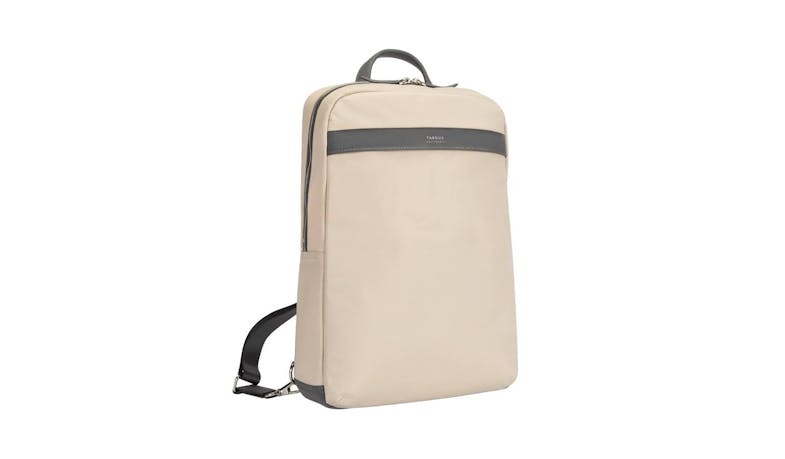 Targus TBB59806 15-inch Newport Ultra Slim Backpack - Tan - alt angle