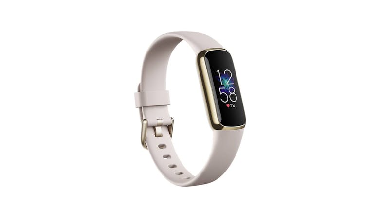 Fitbit Luxe Fitness Tracker - Soft Gold/White (FB422GLWT) - Side View