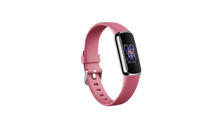 Fitbit Luxe Fitness Tracker - Plantinum/Orchid (FB422SRMG) - Side View