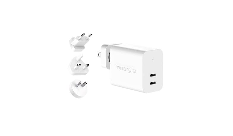 Innergie C6 Duo One For All USB-C Type-C 63W Power Adapter Charger (International Plug)