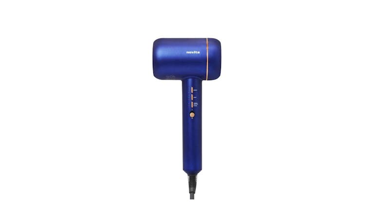 Novita Ultrasonic H1 Hair Dryer - Blue (Side View)