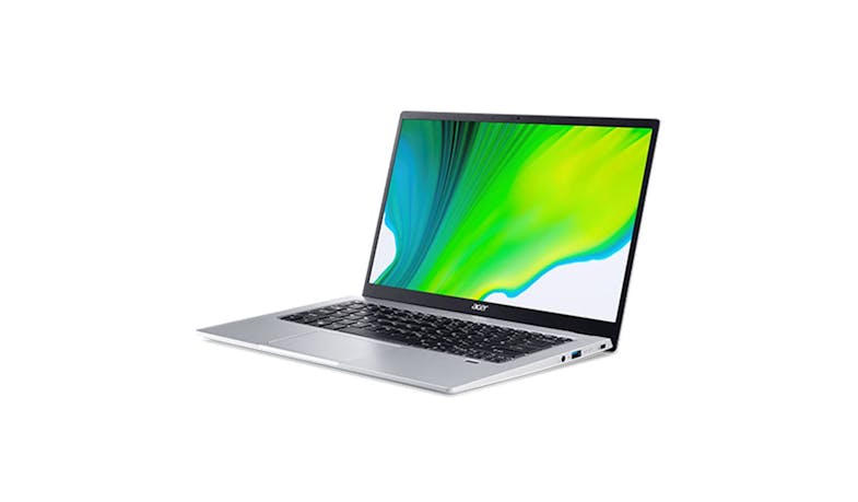 Acer Swift 1 14-inch Laptop - Iridescent Silver (SF114-34-C2VS) - Side View