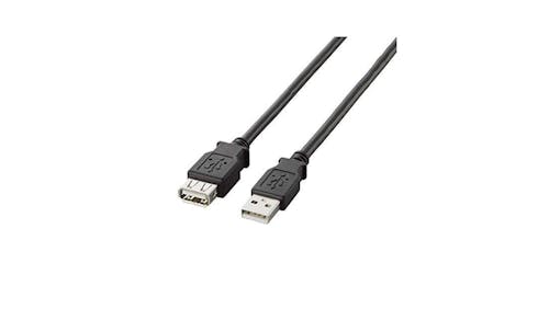 Elecom U2C-E10BK USB 2.0 A-B Extension Cable 1M