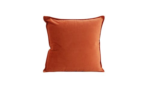 Velvet Cushion Burnt Orange - main