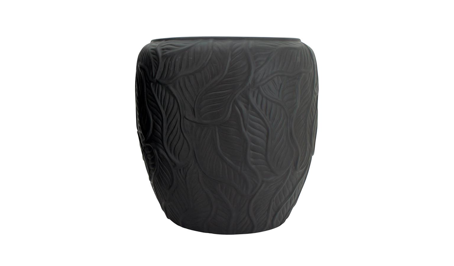 Leaf Planter Pot Black Small (Main)