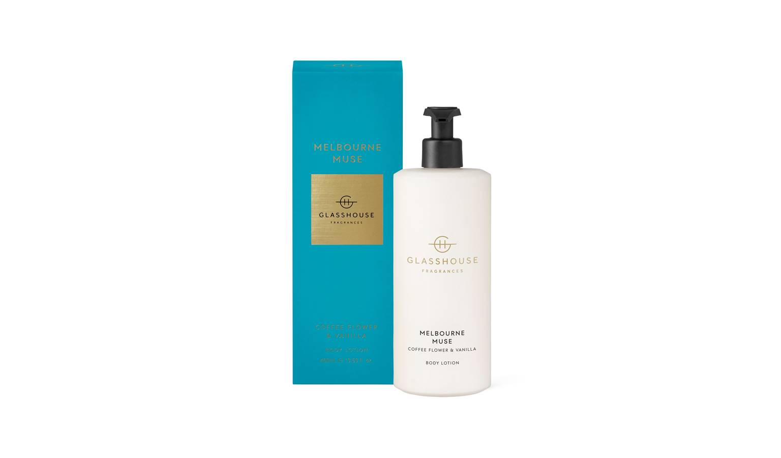 Glasshouse Melbourne Muse Coffee Flower & Vanilla 400ml Body Lotion - Main