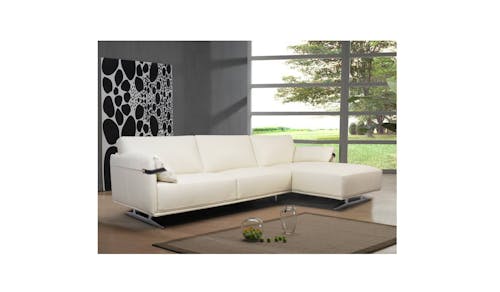 Elanza Full Leather 2-Seater with Chaise (Main)