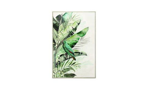 Green Parrot Jungle Wall Art (PA599) - Main