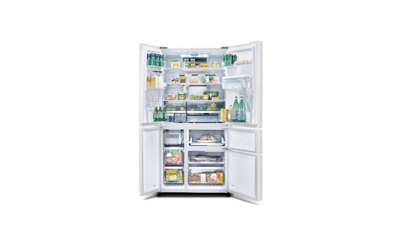 Sharp 650L Inverter Technology 5-Door Refrigerator – Champagne SJ-FX660W-CG - Inner View