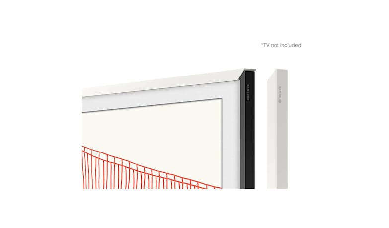 Samsung VG-SCFA43WTBRU 43" Customizable Frame – White (Angle View)