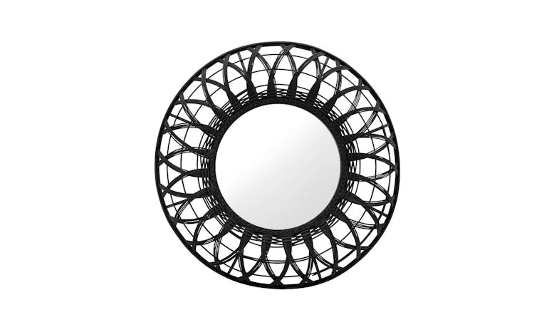 Black Rattan Mirror (WD416B) - Main