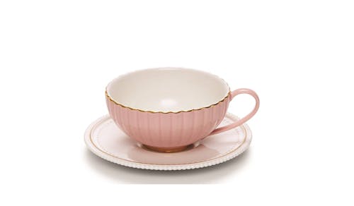 Salt&Pepper Eclectic 230ml Tea Cup and Saucer - Pink (Main)