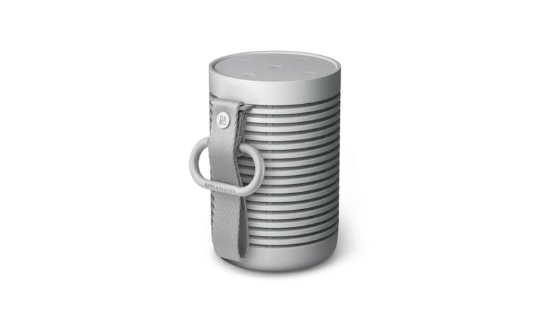 Bang & Olufsen Beosound Explore Outdoor Portable Wireless Bluetooth Speaker (Grey Mist) - Back view