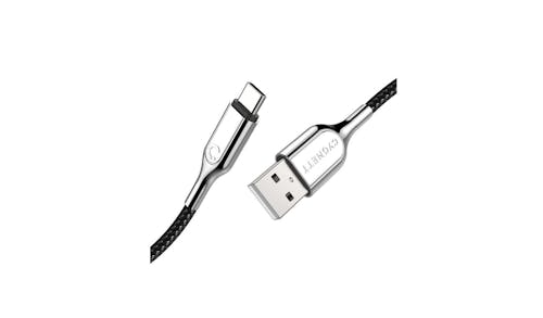 Cygnett CY2682PCUSA Armoured Lighting USB A 2M Cable - Black (Main)