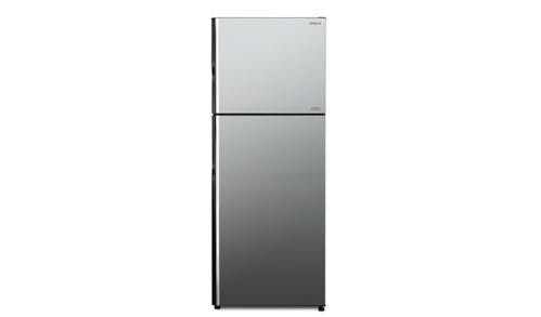 Hitachi R-VGX480PMS9 407L Top Freezer 2-Door Fridge - Mirror