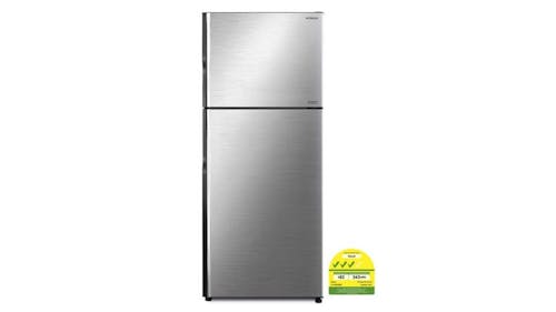 Hitachi R-VX480PMS9 407L 2-Door Top Freezer Refrigerator - Brilliant Silver