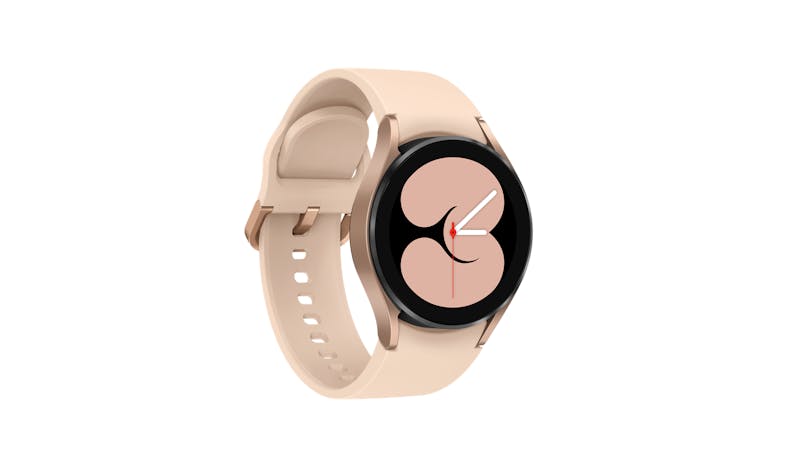 Samsung Galaxy Watch4 LTE 40mm Smart Watch - Aluminium Pink Gold (Side View)