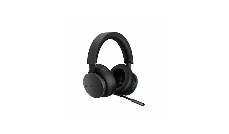 Xbox Series X (TLL-00007) Wireless Headset – Black (Side View)