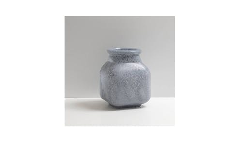 Byron Large Square Vase - Cement (Main)