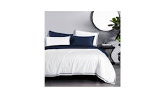 Canopy Earl Queen Bedset - White/Navy (Main)