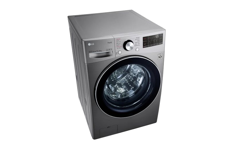 LG AI Direct Drive™ F2515RTGV 15kg/8kg Front Load Washer Dryer Combo - Stone Silver  (Side View)