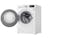 LG AI Direct Drive FV1285H4W 8.5kg5kg Front Load Washer Dryer - Blue White - Side View