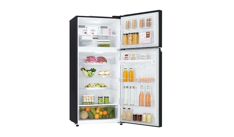LG Inverter Linear Compressor GT-T5107BM Top Freezer Refrigerator (Inner View)