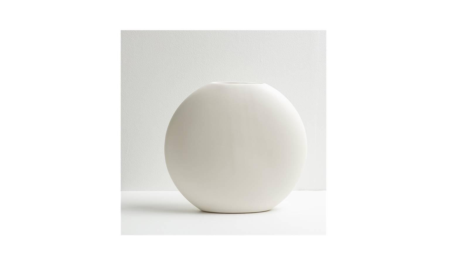 Round Large Flat Vase - Natural (Main)