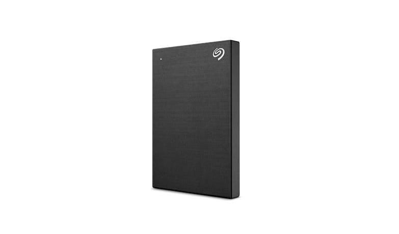 Seagate One Touch STKZ4000400 4TB External Hard Disk Drive – Black (Side View)