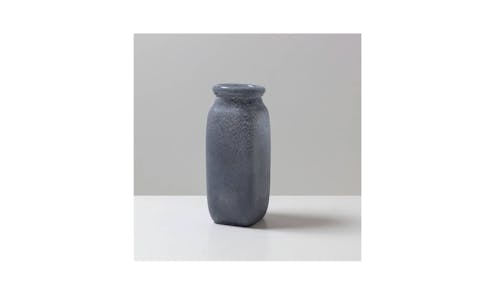 Byron Tall Glass Vase - Cement (Main)