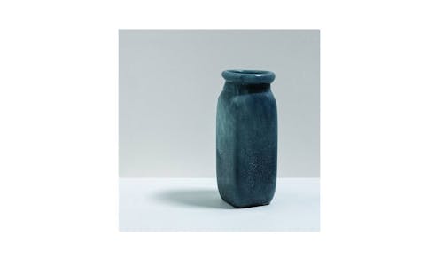 Byron Tall Glass Vase - Denim (Main)