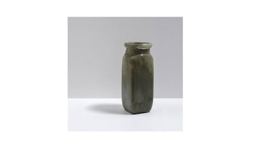 Byron Tall Glass Vase - Olive (Main)