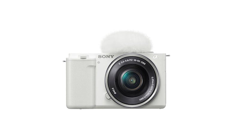 Sony DSC ZV-E10L Interchangeable-lens Vlog Mirrorless Camera Body With 16-50mm Power Zoom Lens – White (Main)