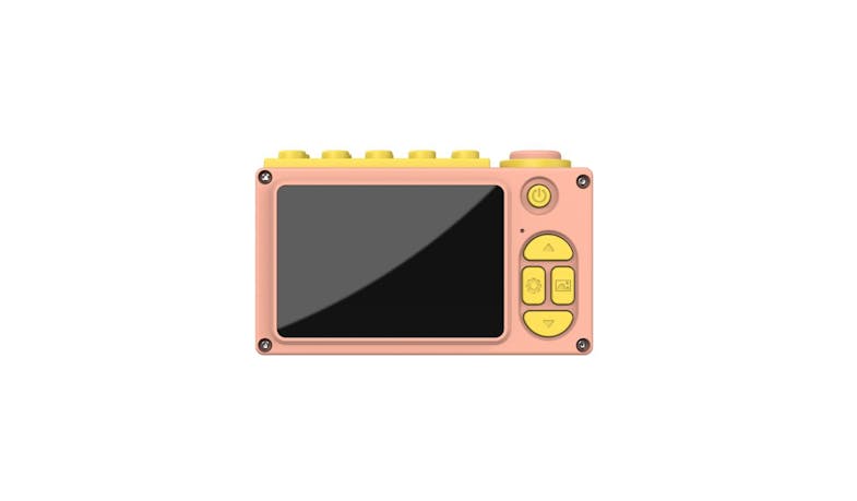 myFirst FC2001SA-PK01 8MP Compact Camera 2 - Pink (Back View)