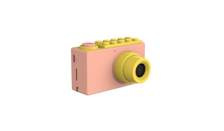 myFirst FC2001SA-PK01 8MP Compact Camera 2 - Pink (Side View)