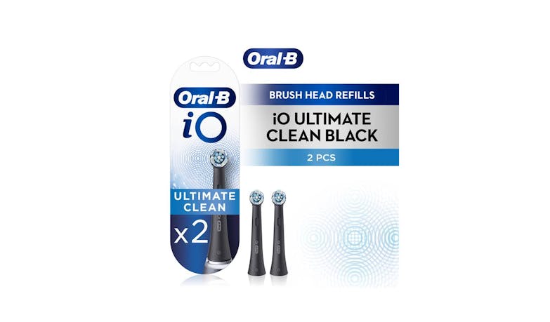 Oral-B iO Ultimate Clean Replacement Brush Heads 2-Count - Black (Main)