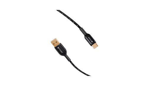 Mazer M-PL3Pro-A2C125BK Infinite.LINK 3 Pro Cable USB-A TO USB-C QC3.0-30W 1.25M - Black (Main)
