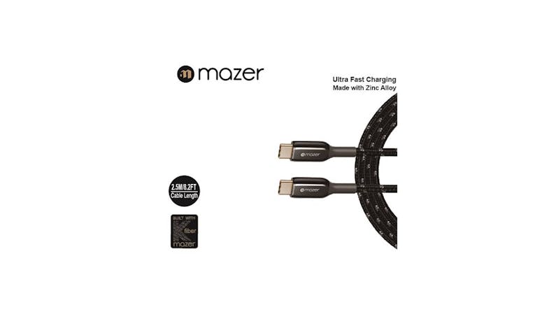 Mazer M-PL3Pro-C2C50 3 Pro Cable USB-C TO USB-C 100W 2.5M (Black)