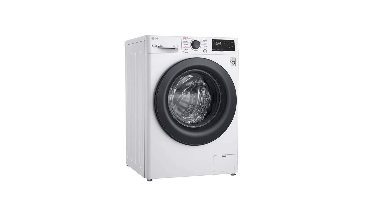 LG AI Direct Drive™ FV1208S5W 8KG Front Load Washer WhiteHarvey