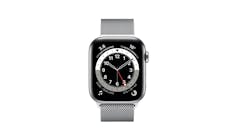 Apple Watch Series 6 44mm Silver Stainless Steel Case with Milanese Loop Smartwatch (Main)