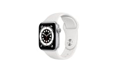 Apple Watch Series 6 40mm Silver Aluminum Case with White Sport Band Smartwatch (Main)