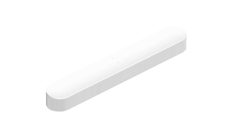 Sonos Beam Gen 2 Dolby Atmos Wireless Speaker - White (Side View)