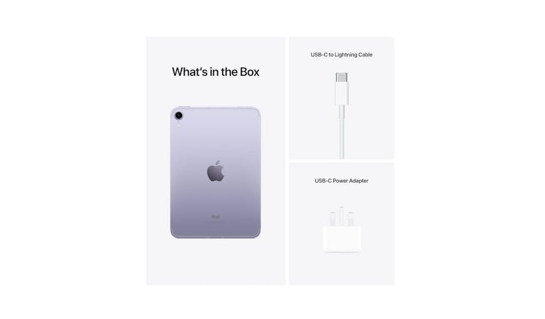 Apple iPad Mini 6 Wi-Fi + Cellular 256GB - Purple (MK8K3ZP/A) 6