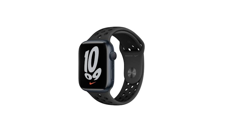 Apple Watch Nike Series 7 45mm Midnight Aluminium Case with Anthracite/Black Nike Sport Band – GPS (Main)