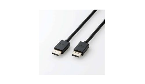 Elecom DisplayPort (TM) 1.4 Compatible 1.0m Cable - Black (CAC-DP1410BK2) - Main
