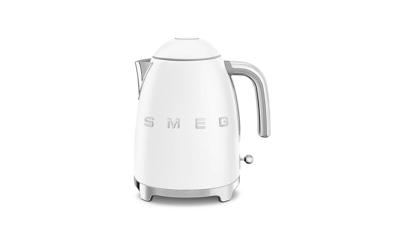 smeg matt white kettle